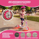 Toddlers Kick Scooter with LED Light-Up Wheels and Wide Anti-Slip Deck for Boys and Girls by DirectDeals