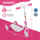 Toddlers Kick Scooter with LED Light-Up Wheels and Wide Anti-Slip Deck for Boys and Girls by DirectDeals