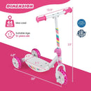 Toddlers Kick Scooter with LED Light-Up Wheels and Wide Anti-Slip Deck for Boys and Girls by LJGDeals