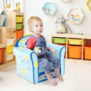 Toddlers Sofa Chair with Velvet Fabric Cover High Density Sponge Filling by LJGDeals