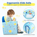 Toddlers Sofa Chair with Velvet Fabric Cover High Density Sponge Filling by LJGDeals