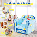 Toddlers Sofa Chair with Velvet Fabric Cover High Density Sponge Filling by LJGDeals