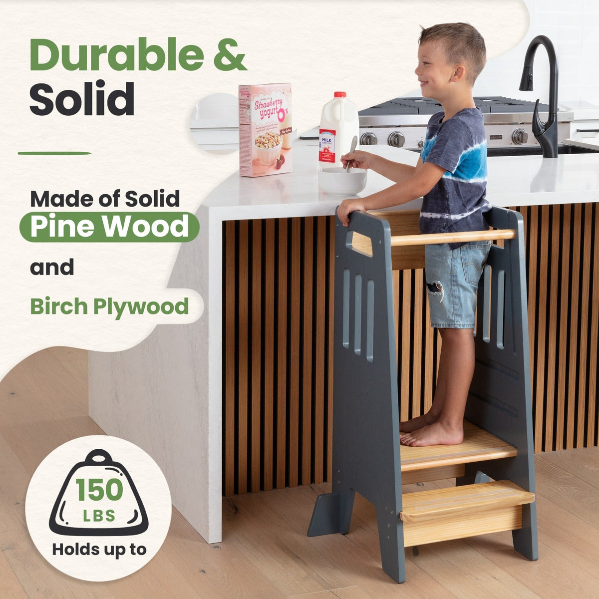Standing Toddler Tower with Sliding Safety Door, photo 10 of 40