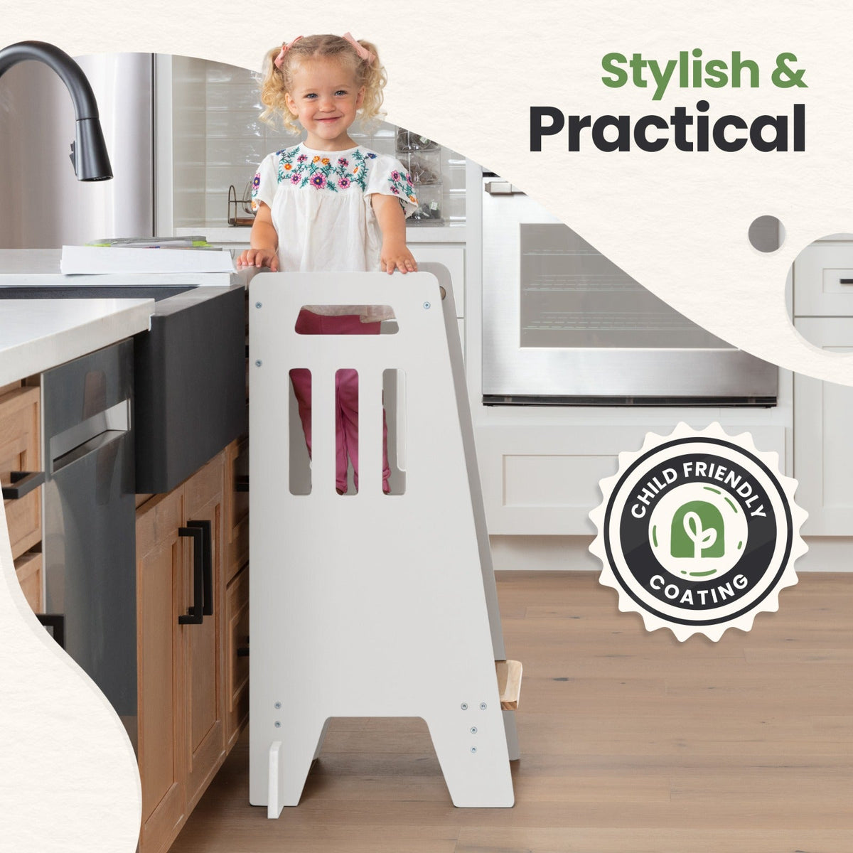 Standing Toddler Tower with Sliding Safety Door, photo 15 of 40