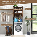 Over-The-Toilet Storage Cabinet with Heavy-Duty Metal Frame 2-door Freestanding by LJGDeals