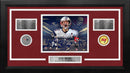 Tom Brady New England Patriots & Tampa Bay Buccaneers 8x10 Framed Photo with Career Stats by Dynasty Sports & Framing