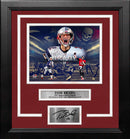 Tom Brady New England Patriots & Tampa Bay Buccaneers 8x10 Framed Photo with Engraved Autograph by Dynasty Sports & Framing