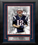 Tom Brady Scream Spotlight New England Patriots 8" x 10" Framed Football Photo by Dynasty Sports & Framing