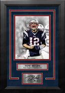 Tom Brady Scream Spotlight New England Patriots 8" x 10" Framed Football Photo with Engraved Autograph by Dynasty Sports & Framing