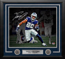 Tony Pollard Blackout Dallas Cowboys Autographed 11" x 14" Framed Football Photo Numbered to 120 by Dynasty Sports & Framing