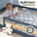 Twin Montessori Floor Bed with Safety Guardrails