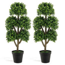 45 Inch Artificial Boxwood Topiary Ball Tree by LJGDeals