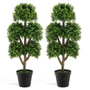 45 Inch Artificial Boxwood Topiary Ball Tree by DirectDeals