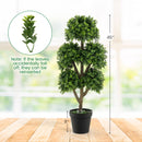 45 Inch Artificial Boxwood Topiary Ball Tree by DirectDeals