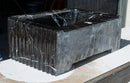 Turkish Black Marble Handcrafted Wall Mount Vessel Bathroom Sink