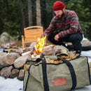 Tote Shape Canvas Firewood Log Carriers by White Duck Outdoors