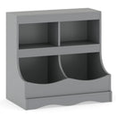 Toy Storage Organizer 4-Cubby Kids Bookcase for Toys and Books by LJGDeals
