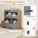 Toy Storage Organizer 4-Cubby Kids Bookcase for Toys and Books by LJGDeals