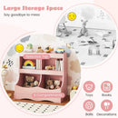 Toy Storage Organizer 4-Cubby Kids Bookcase for Toys and Books by LJGDeals