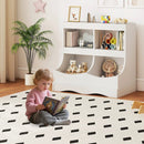 Toy Storage Organizer 4-Cubby Kids Bookcase for Toys and Books by LJGDeals