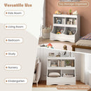 Toy Storage Organizer 4-Cubby Kids Bookcase for Toys and Books by LJGDeals
