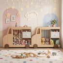 Kids Toy Storage Organizer with Wheels and Stuffed Animal Bin by LJGDeals