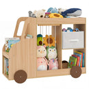 Kids Toy Storage Organizer with Wheels and Stuffed Animal Bin by LJGDeals
