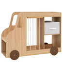 Kids Toy Storage Organizer with Wheels and Stuffed Animal Bin