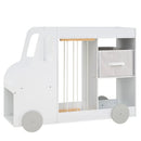 Kids Toy Storage Organizer with Wheels and Stuffed Animal Bin by LJGDeals