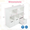 Kids Storage Organizer with 3 Drawers and 5 Cubbies by LJGDeals