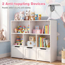 Kids Storage Organizer with 3 Drawers and 5 Cubbies by DirectDeals