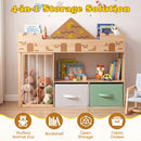 Kids Toy Storage Organizer with Stuffed Animal Holder