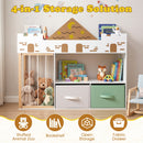 Kids Toy Storage Organizer with Stuffed Animal Holder