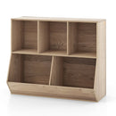 5-Cube Wooden Kids Toy Storage Organizer with Anti-Tipping Kits by LJGDeals