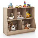 5-Cube Wooden Kids Toy Storage Organizer with Anti-Tipping Kits by LJGDeals