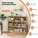 41 inches Wooden Toy Storage Organizer with 10 Cubes for Kids by LJGDeals