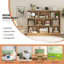 41 inches Wooden Toy Storage Organizer with 10 Cubes for Classroom Daycare Nursery Kindergarten by LJGDeals