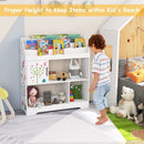 Kids Toy Storage Organizer with Book Shelf and Storage Cabinet by LJGDeals