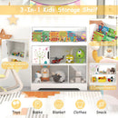Kids Toy Storage Organizer with Book Shelf and Storage Cabinet by LJGDeals
