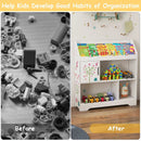 Kids Toy Storage Organizer with Book Shelf and Storage Cabinet by LJGDeals