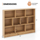 41 inches Wooden Toy Storage Organizer with 10 Cubes for Classroom Daycare Nursery Kindergarten by LJGDeals