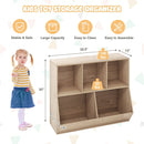 5-Cube Wooden Kids Toy Storage Organizer with Anti-Tipping Kits by LJGDeals