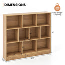41 inches Wooden Toy Storage Organizer with 10 Cubes for Kids by LJGDeals