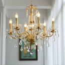 Floral Candelabra Crystal Chandelier