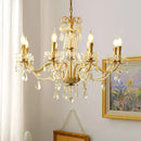 Floral Candelabra Crystal Chandelier