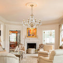 Floral Candelabra Crystal Chandelier