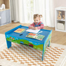 80-Piece Wooden Train Set and Table by LJGDeals