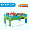 80-Piece Wooden Train Set and Table by LJGDeals