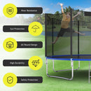 Trampoline Replacement Protection Enclosure Net with Zipper by LJGDeals