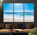 Tranquil Ocean Waves Canvas Wall Art Print – Bright Coastal by MyGreatCanvas | Canvas Wall Art Prints | Photo Prints & Wall Decor